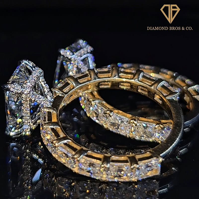 Hand-set diamond engagement rings by Diamond Bros & Co.